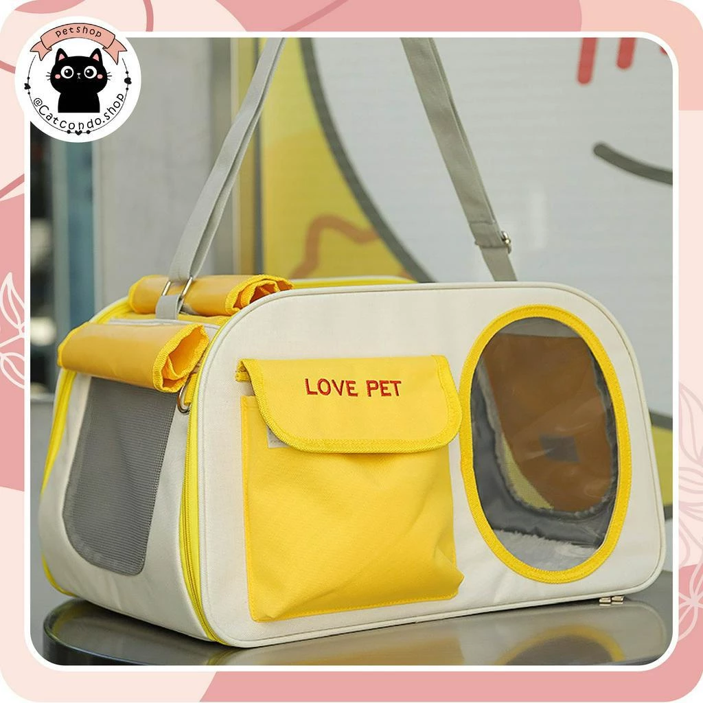 กระเป๋าแมว Love Pet ระบายอากาศได้เยี่ยม