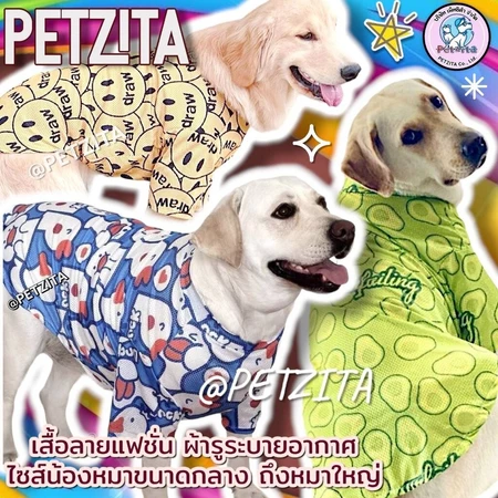 BIGSIZE เสื้อผ้าสำหรับสุนัขพันธุ์ใหญ่