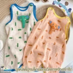 บอดี้สูทเด็กแรกเกิดเสื้อกล้ามลายช้าง ผ้านิ่ม ระบายอากาศดี