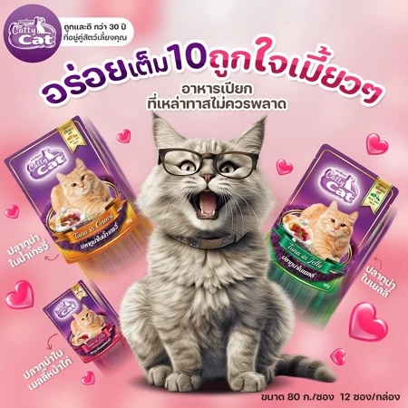 Tuna Bliss: อาหารแมวปลาทูน่าเนื้อแดง