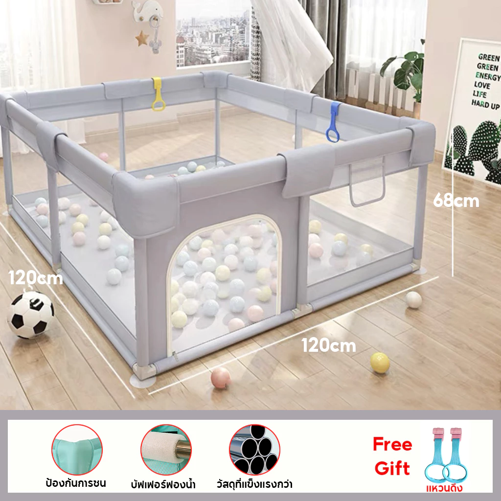 EvianAngel คอกกั้นเด็ก แข็งแรง ป้องกันการปีน