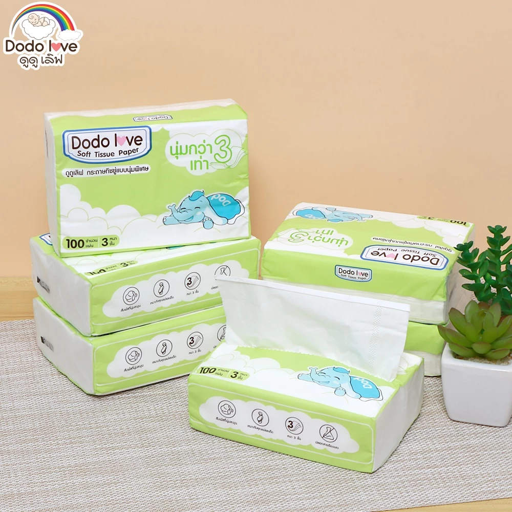 Baby Care Tissue ทิชชู่เด็กอ่อน นุ่มพิเศษทุกแผ่น