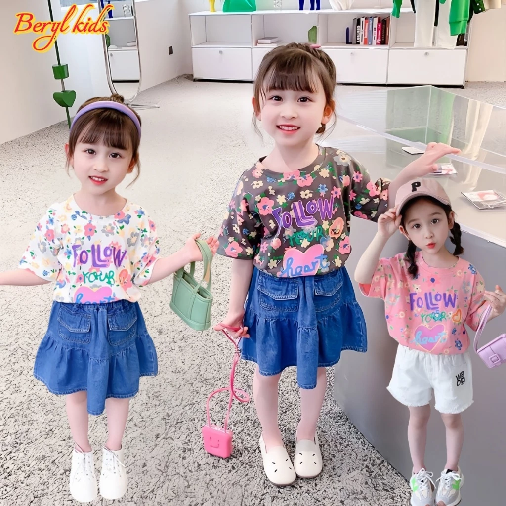 Soft Bloom 🎀 เสื้อยืดเด็กผ้านุ่มลายดอกไม้