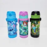 กระติกน้ำลายการ์ตูนสำหรับเด็ก มีสายสะพาย 450ml