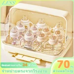 กล่องเก็บขวดนมปลอดภัย 🌟 ฝาปิดสนิท ป้องกันฝุ่น