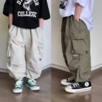 กางเกงเด็กชายลำลอง ทรงหลวม สไตล์เกาหลีสุดชิค