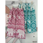 กางเกงเด็กไหมอิตาลี ลายช้างสุดเท่