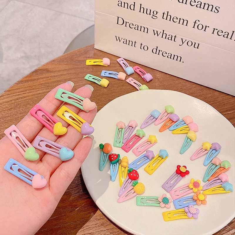 ชุดกิ๊บหน้าม้าสีหวาน 6 ชิ้น ดีไซน์สุดคิ้วท์ 👧🌸