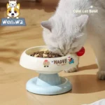 ชามอาหารแมว ดีไซน์สแตนเลส ยกสูง