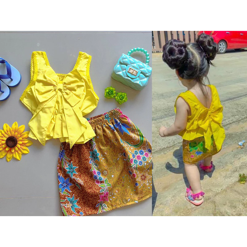 ชุดกระเช้าเด็กผู้หญิง ดีไซน์น่ารัก ใส่ได้ทุกเทศกาล