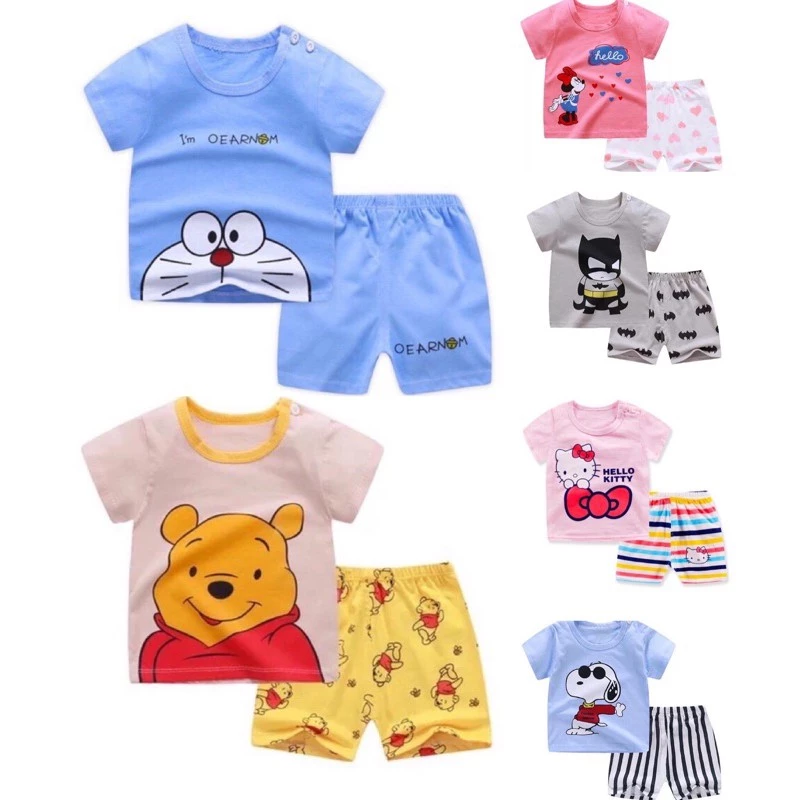 ชุดเด็กชายหญิง เสื้อ+กางเกง ดีไซน์น่ารักสุดชิค