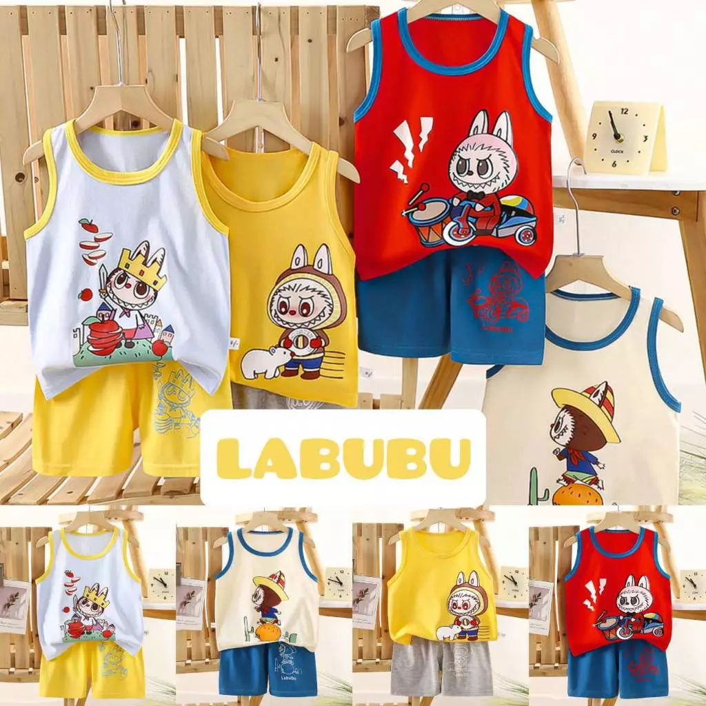 ชุดลำลองเด็ก เสื้อกล้าม+กางเกงขาสั้น ใส่สบายทุกเวลา