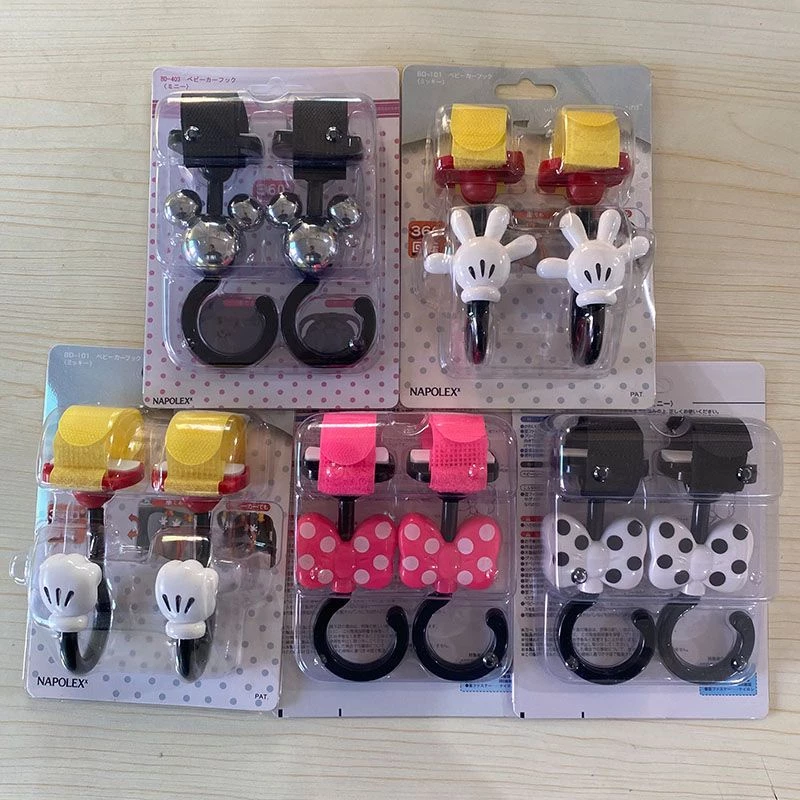 ตะขอแขวนรถยนต์ไฟฟ้า ดีไซน์มิกกี้เมาส์ หมุนได้รอบทิศ