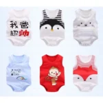 บอดี้สูทเด็กเดือน แขนกุด ใส่สบายทุกฤดูกาล