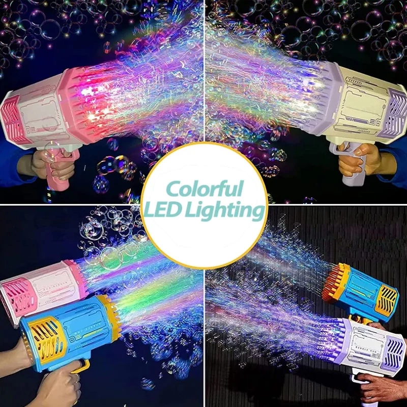 ปืนเป่าฟองไซส์ใหญ่ 69 รู แสงสวยโดนใจ