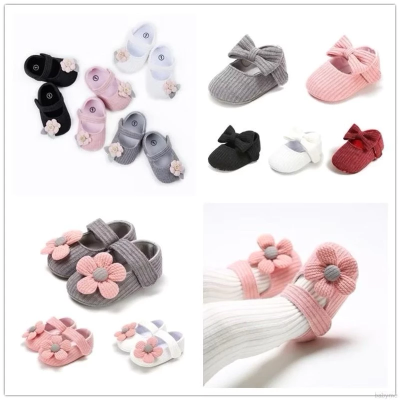 รองเท้าดอกไม้แรกเกิดสำหรับเจ้าหญิงตัวน้อย 👶🌸