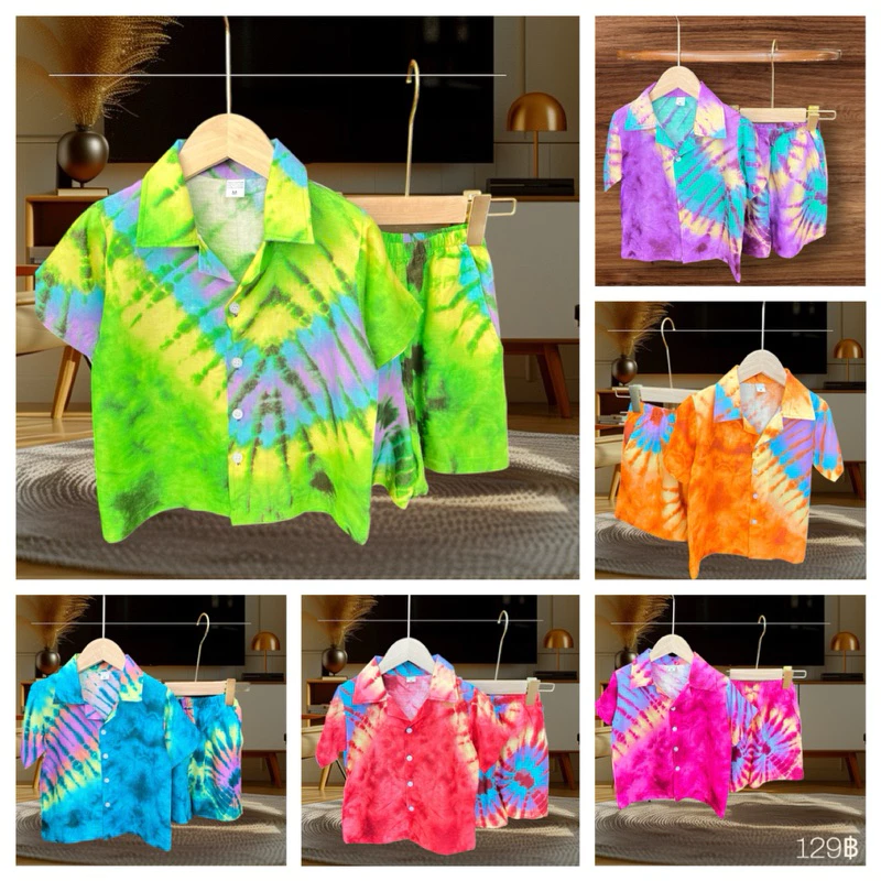 ชุดเด็กสงกรานต์ แขนกุดสุดน่ารัก