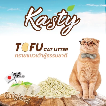 🐱 Kasty ทรายเต้าหู้ 6 ลิตร สำหรับบ้านสะอาด