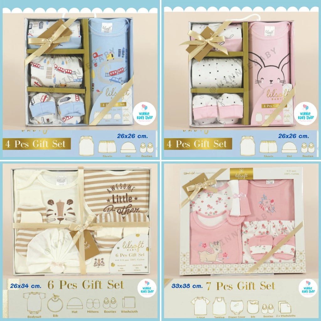 เซ็ตของขวัญเด็กแรกเกิด: ห่อกันกระแทกอย่างดี
