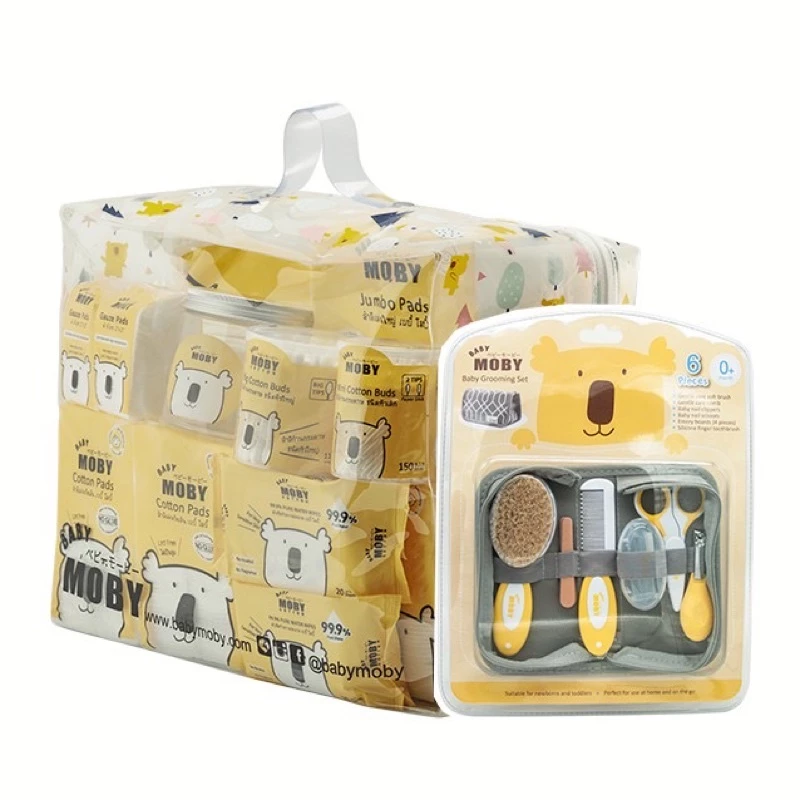 Baby Moby: ชุดกระเป๋าคุณลูกพร้อมอุปกรณ์ตัดเล็บ