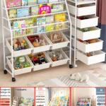 ชั้นวางหนังสือเด็ก ติดตั้งง่าย สะดวกสบาย