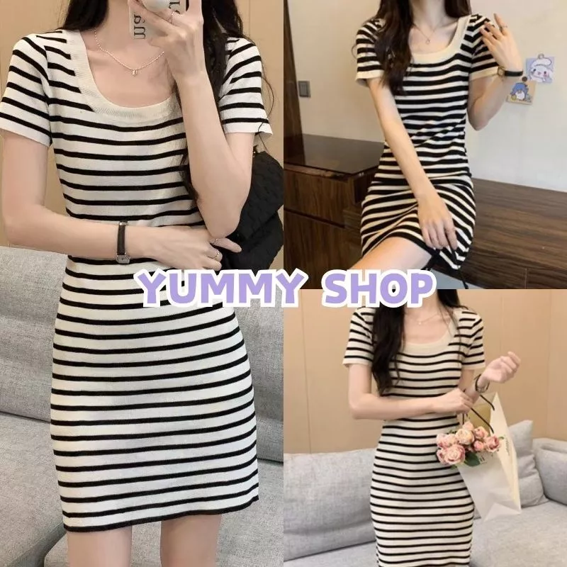 Yummy Shop ชุดคลุมท้องคอกลม ดีไซน์น่ารัก