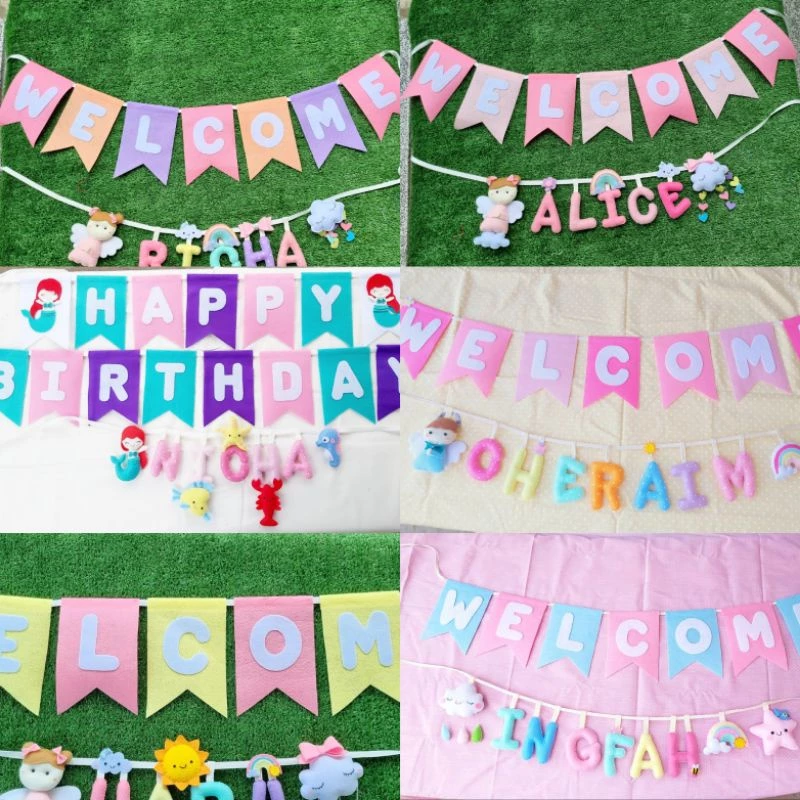 ป้ายชื่อตัวอักษร: ต้อนรับด้วยความน่ารัก