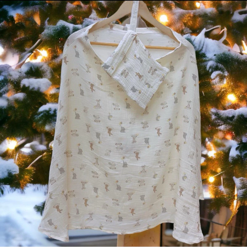 ผ้าคลุมปั้มนมพร้อมถุงเก็บ – สะดวกและครบครัน