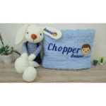 ผ้าห่มนุ่มพร้อมตุ๊กตากระต่าย ปักชื่อฟรี!