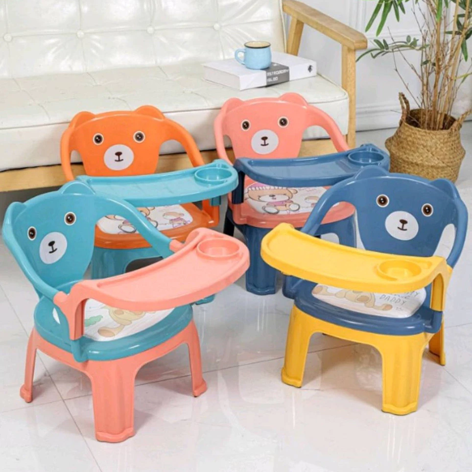 เก้าอี้กินข้าวเด็ก เบาะหนังกันน้ำ